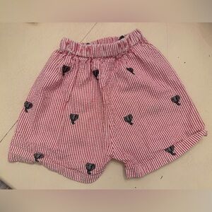 Boys Alabama red seersucker shorts